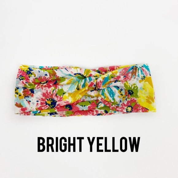 NEW Floral Printed Crisscross Head Wrap - Picture 10 of 14